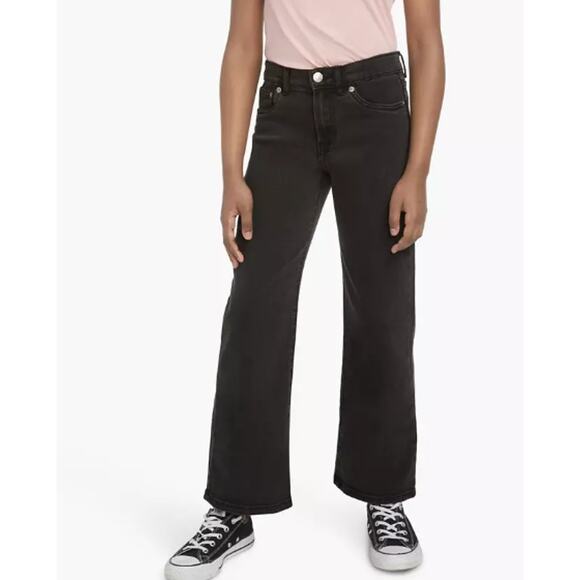 Levi's  Baggy '94 Jeans Big Girls Relaxed Fit Straight Leg Washed Black NWT - Picture 1 of 5